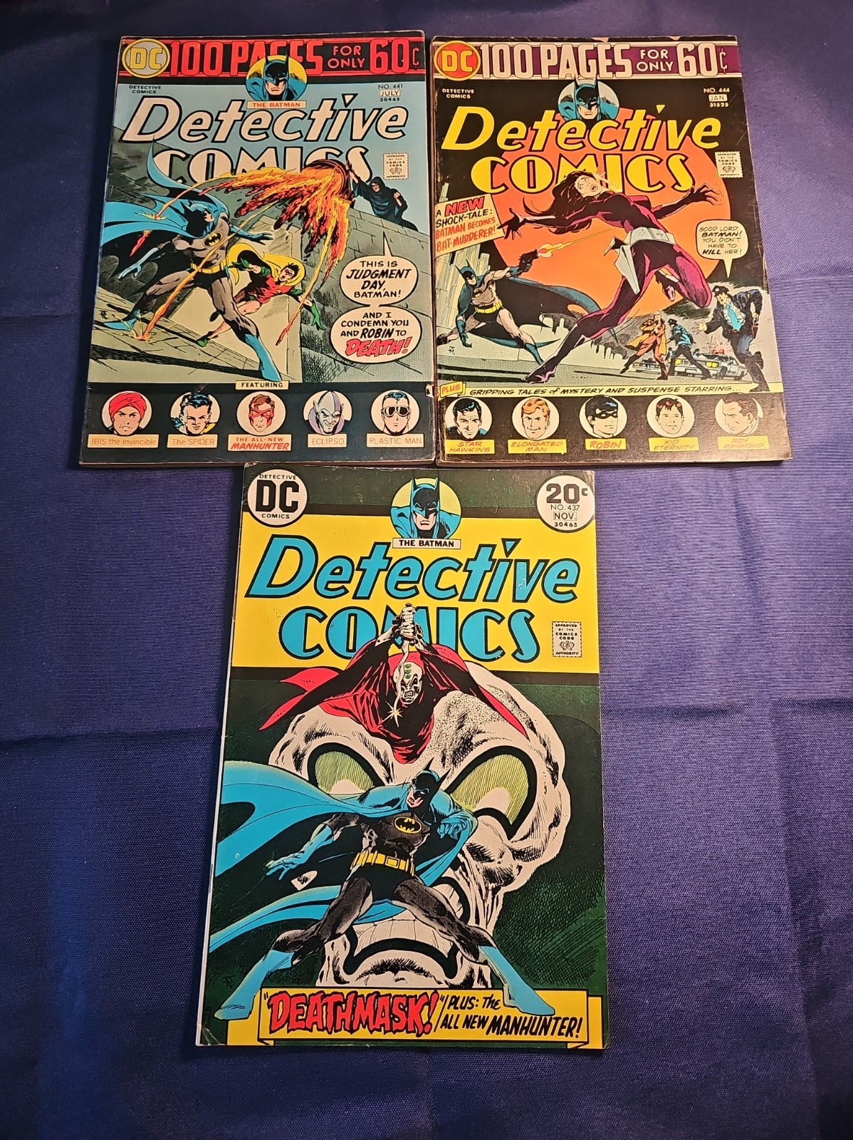 Detective Comics Batman Issues # 437,441,444