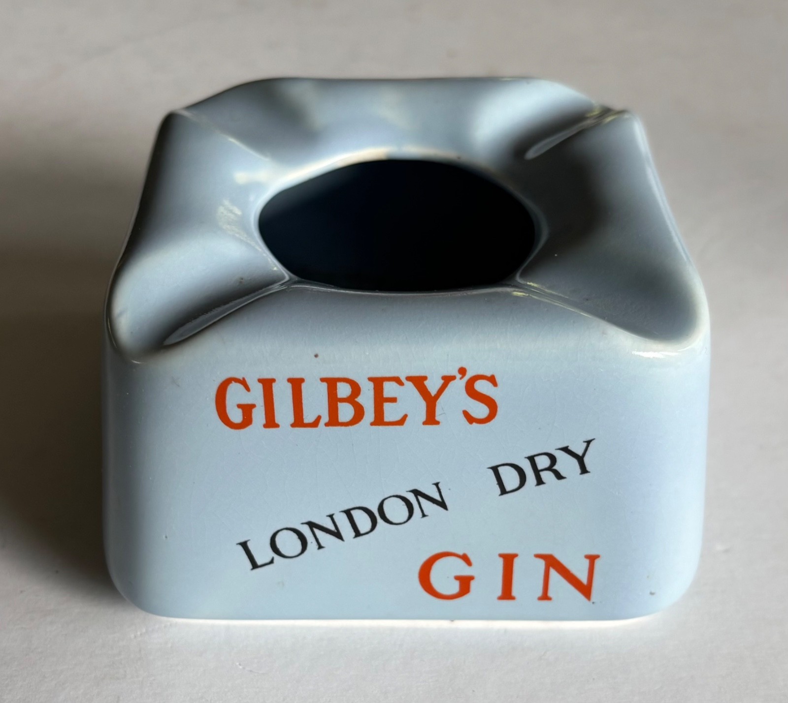 Vintage Gilbey\'S Spey Royal Scotch Whisky / Gin  Vintage  Porcelain Ashtray Rare
