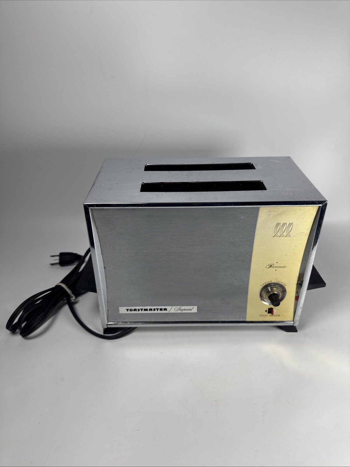 Vintage Toastmaster Imperial Chrome Toaster B122 2-Slice Fully Tested Working