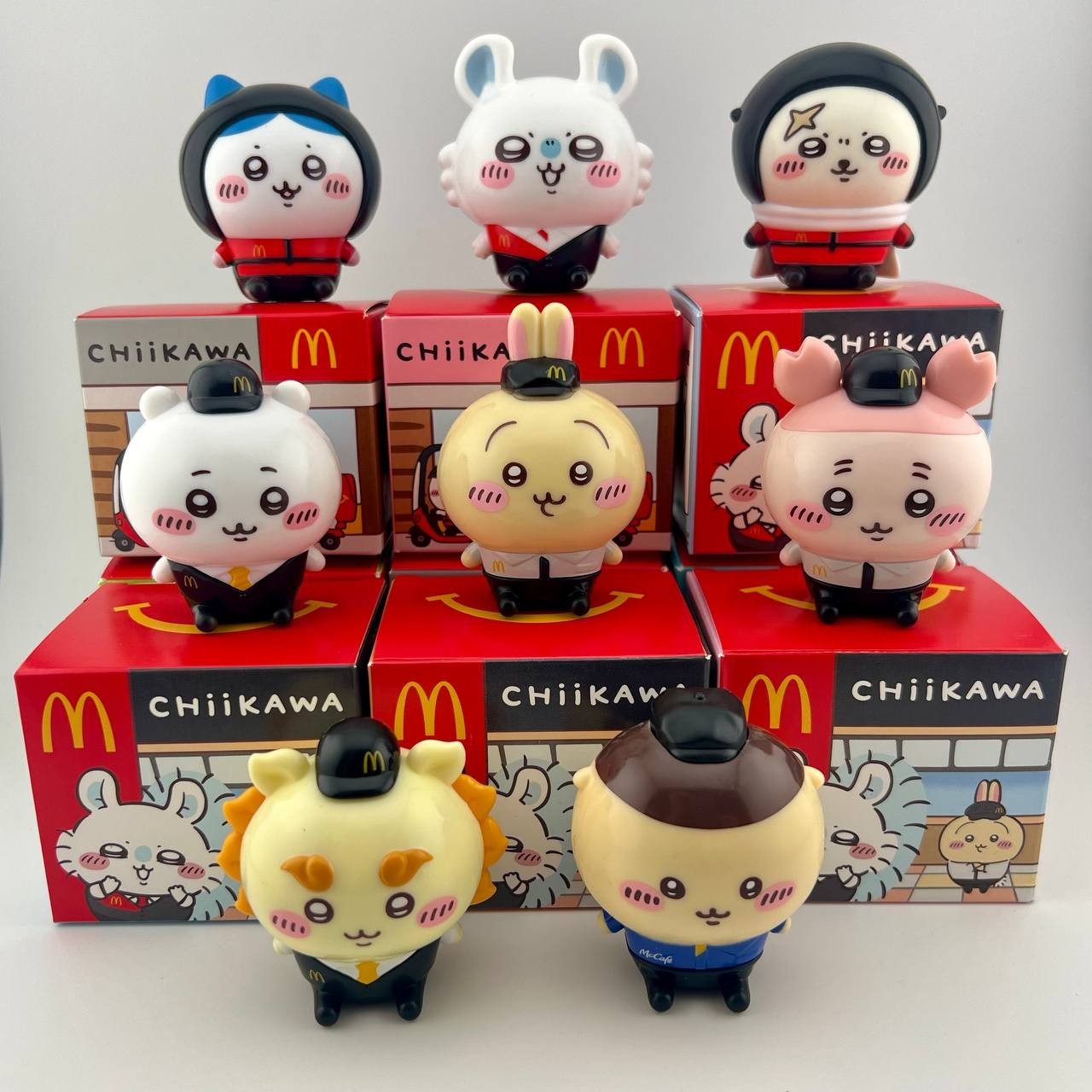 McDonald\'s x Chiikawa 2026 Figure Toy Complete Set Of 8 New with box McDonald\'s x Chiikawa 2026 Figure Toy Complete Set Of 8 New with box