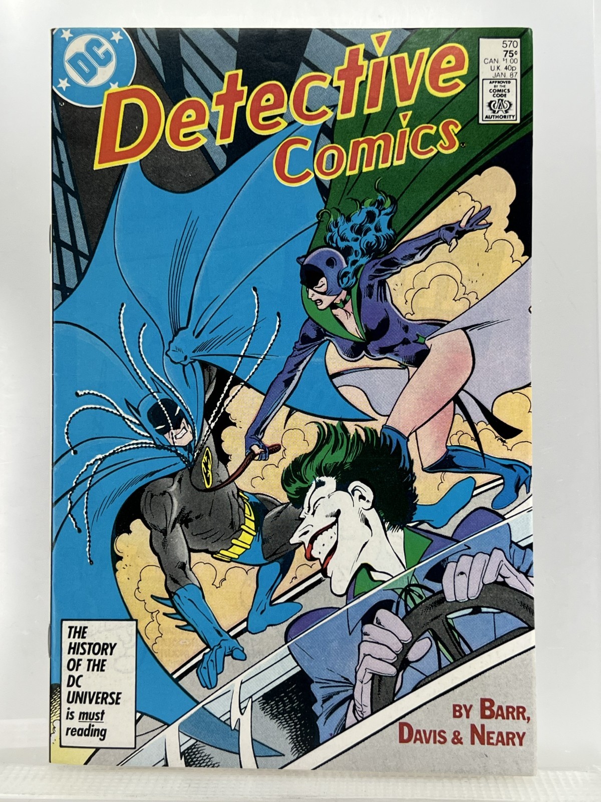 Detective Comics 570 ~Est. High 9s ~W pgs ~Appears Unread ~Bright Cover Colors