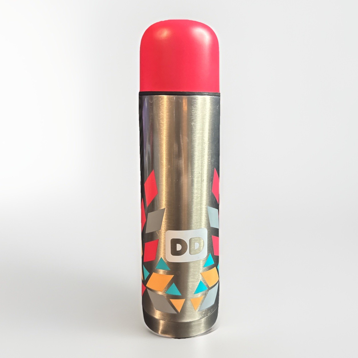 Dunkin Donuts Limited Edition Burst Pop Color 16oz Travel Mug Thermos w/ Lid