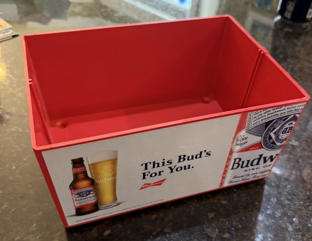 2020 Budweiser This Bud’s For You Countertop Display Bin Advertising Bar Decor 