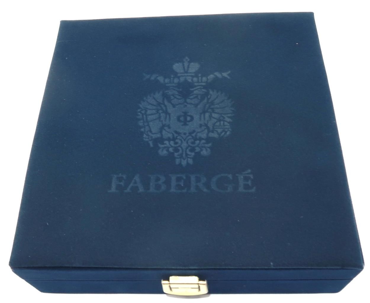 Fabergé Blue Velvet Designer Presentation Box, 7 1/2