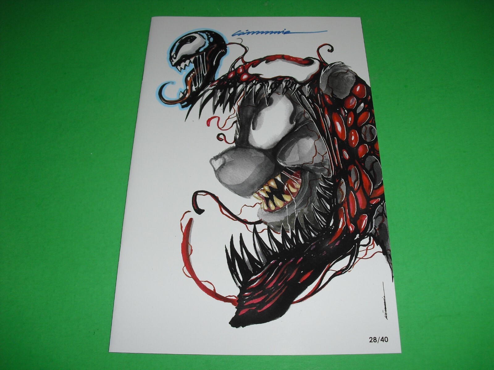 Killer Kare Bears #1.2 Demir Virgin variant signed Venom sketch NM 9.8 Terricon