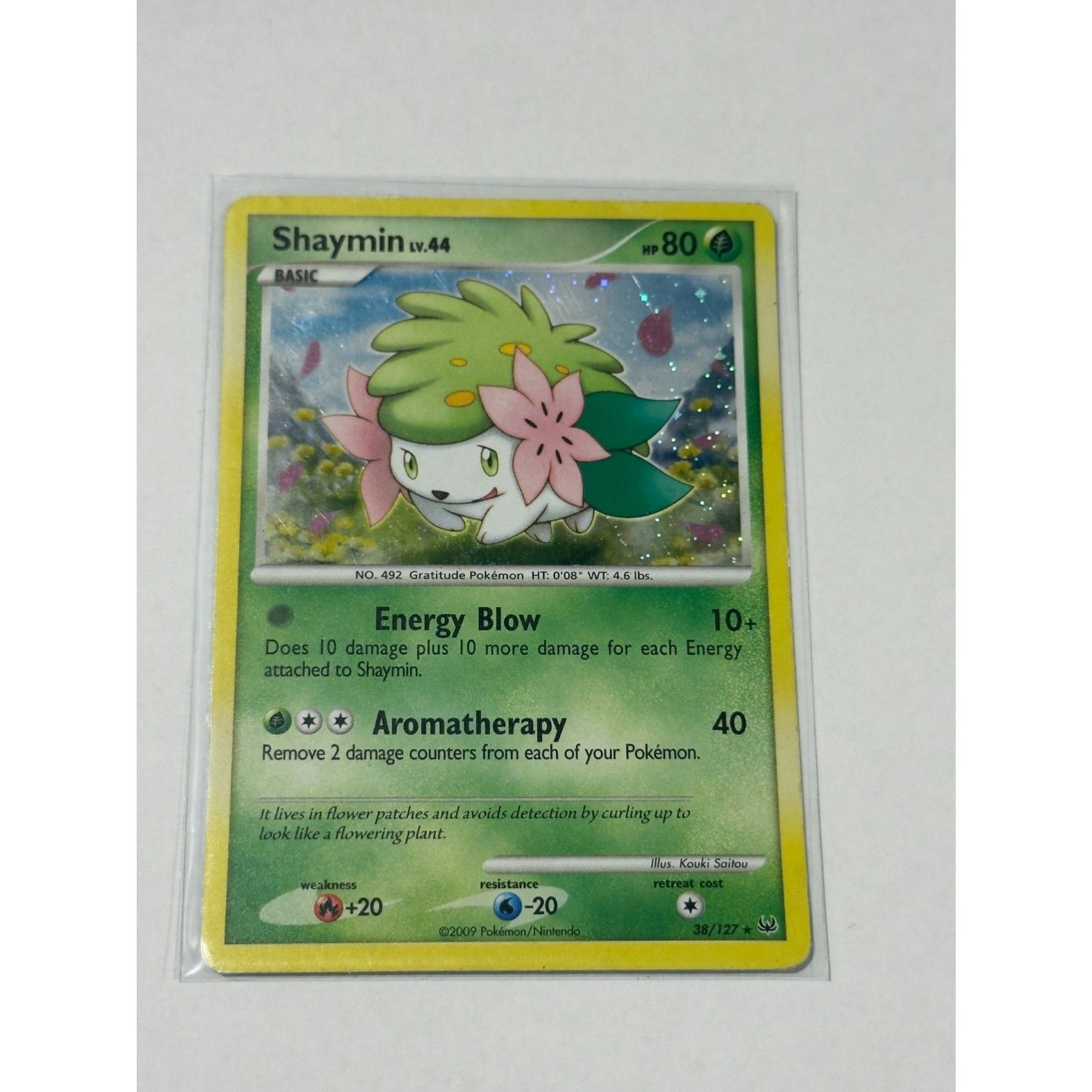 Pokemon TCG Shaymin Diamond & Pearl Platinum Rare Deck Exclusive Holo #38/127