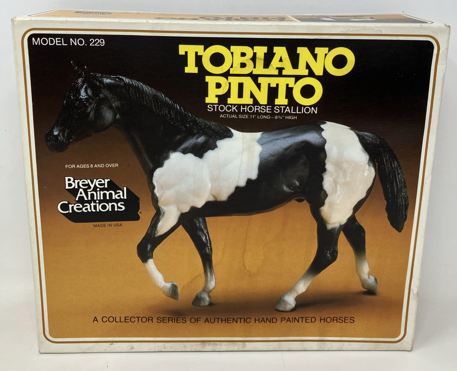 Breyer Horse Tobiano Pinto No 229 Vintage 1982 w/ Original Box