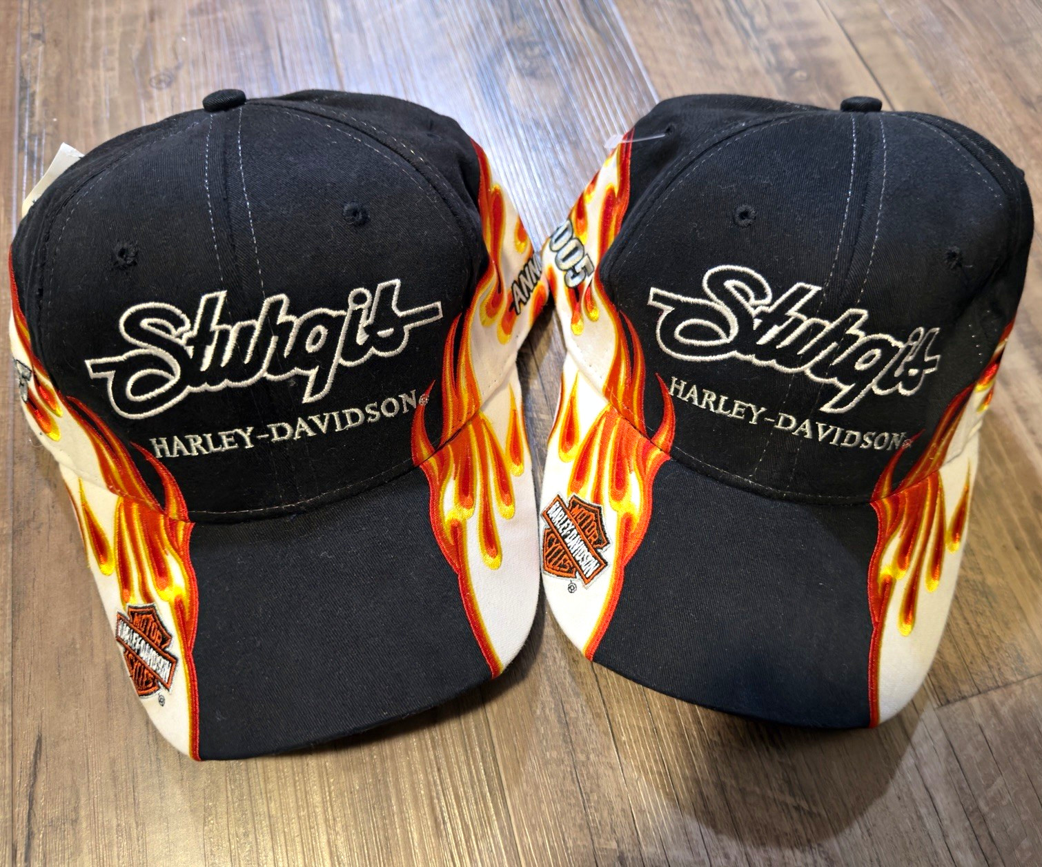 Harley-Davidson Sturgis 2005 65th Anniversary Black Hills Rally Flame Hat