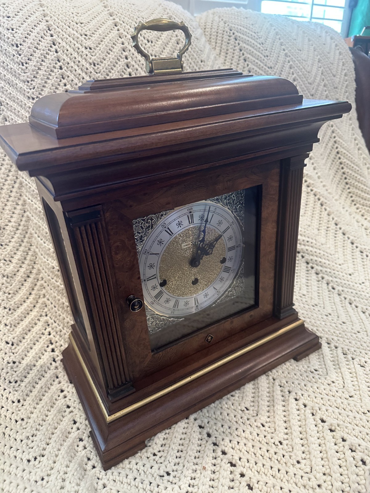 Howard Miller Thomas Tompion Mantel Clock Model 612-436 Triple Chime W/Key