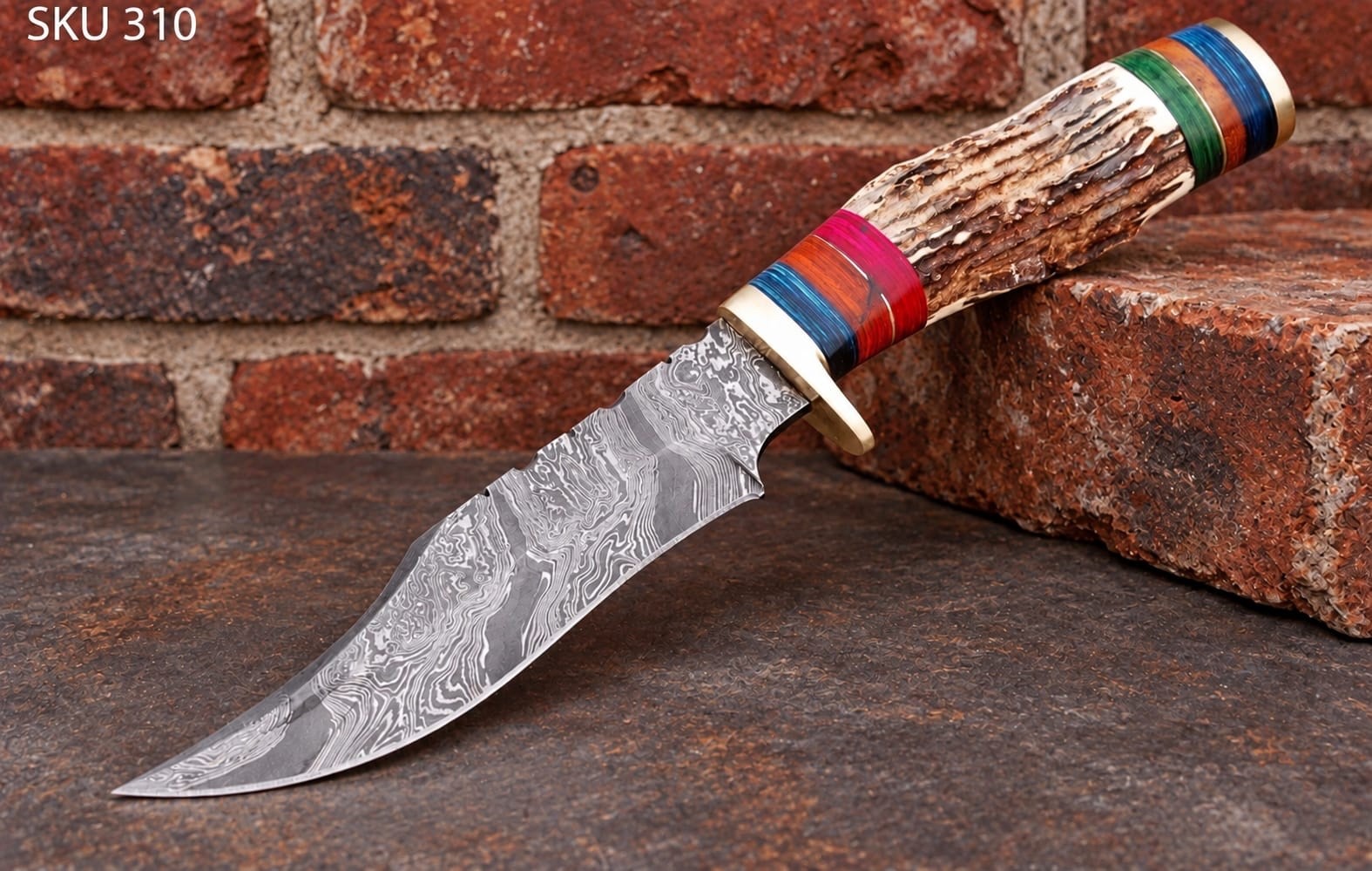 custom handmade stag handle tactical hunting knife Bowie knives