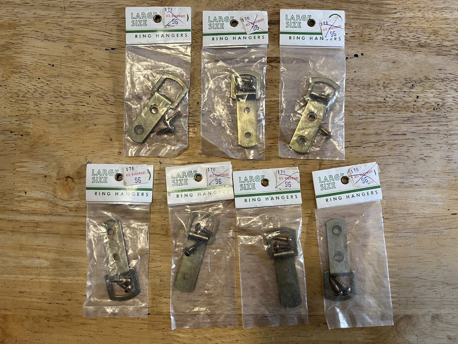 7 Pack - Vintage Large Size Ring Hanger USA Made Ziabicki Import Co B04
