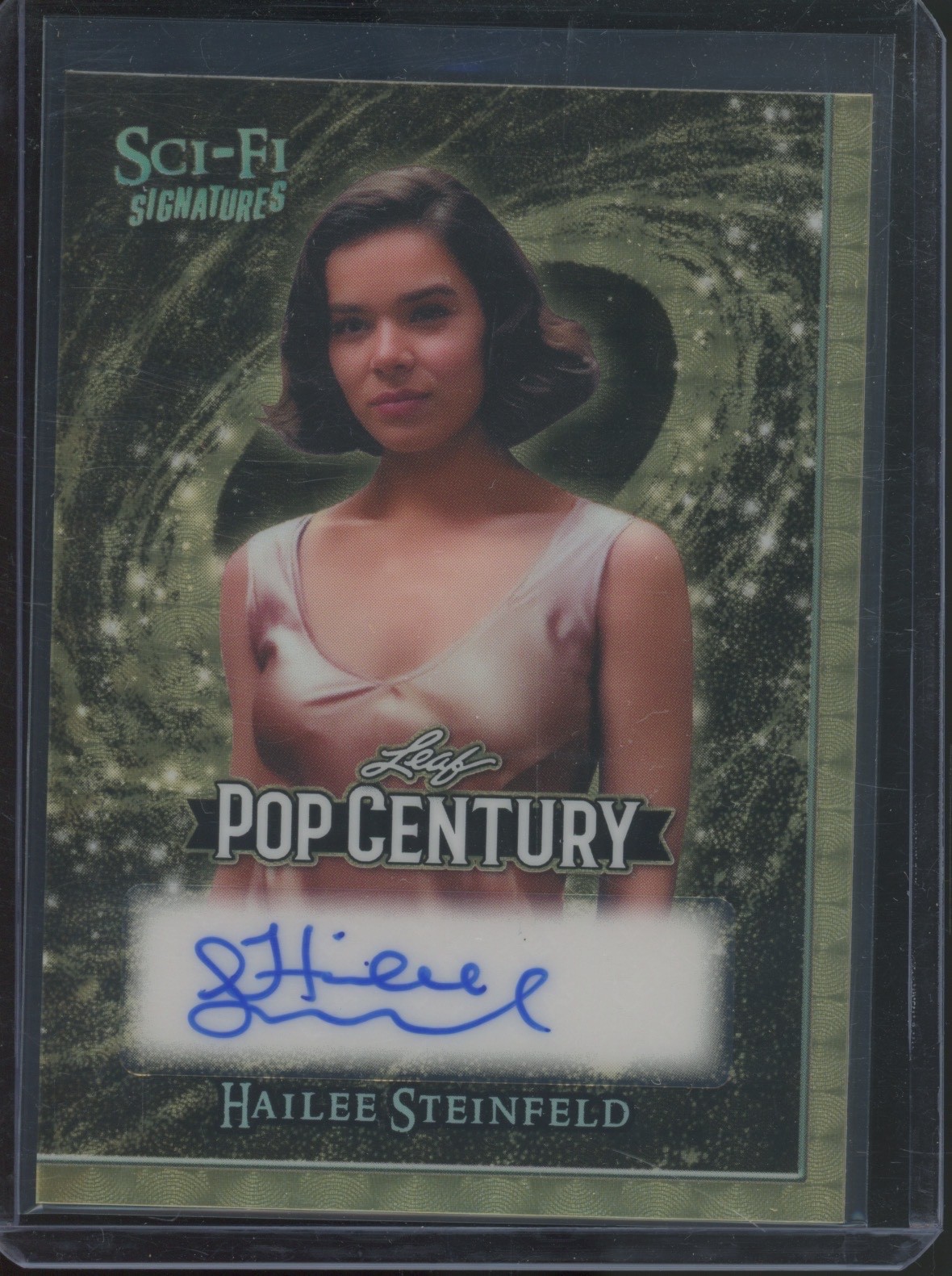 2026 Leaf Pop Century Sci-Fi Super Prismatic Gold Hailee Steinfeld 1/1 Auto