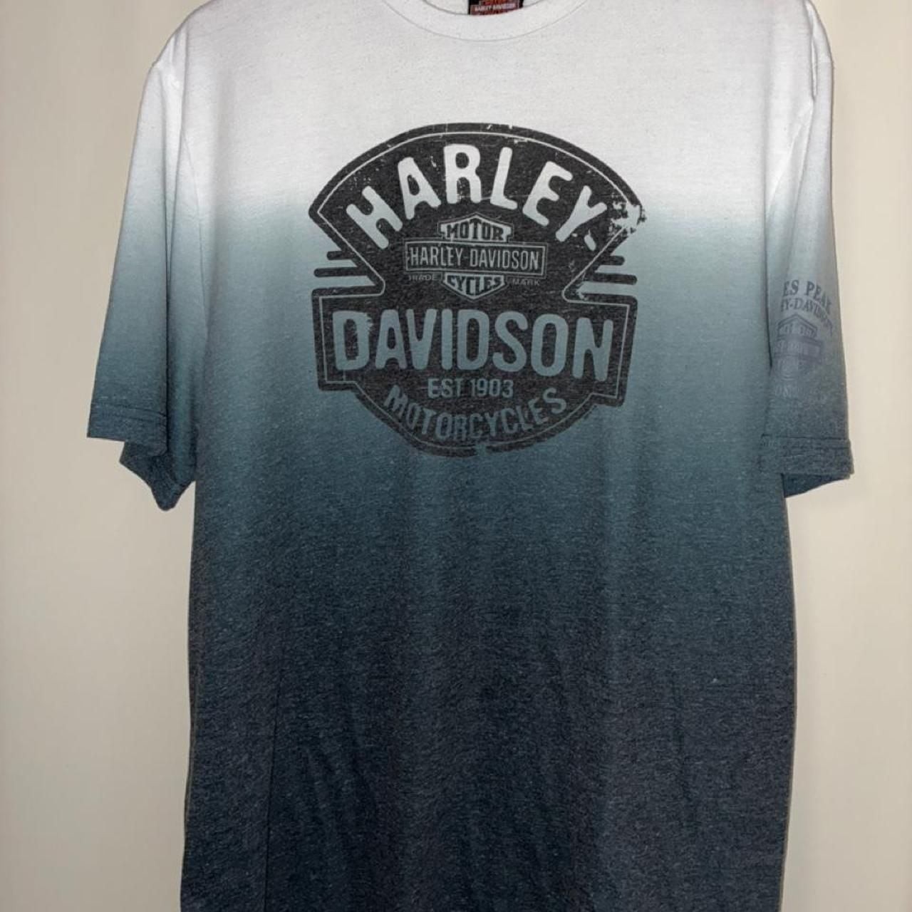 Harley-Davidson Pikes Peak Colorado Springs T-Shirt Size XL Ombre