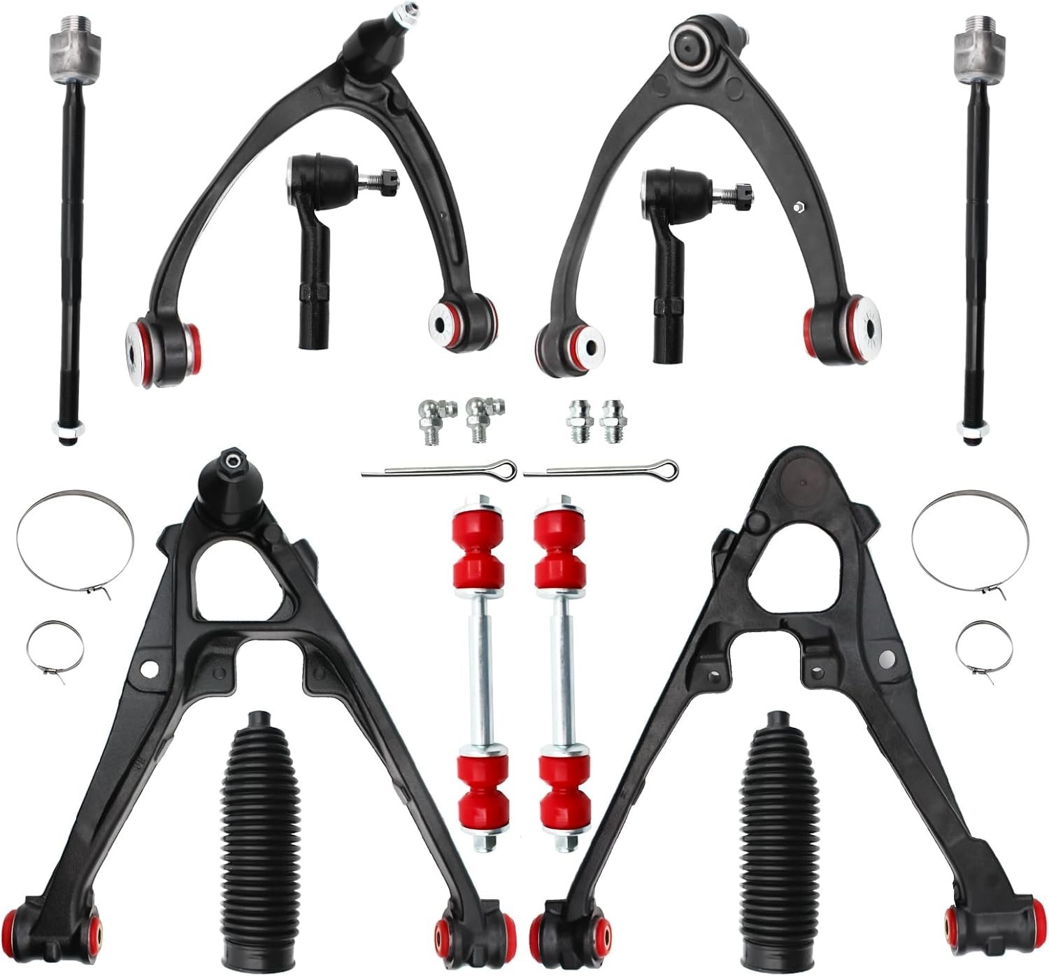 12pc Front End Control Arms Suspension Kit for Chevy Silverado 1500 GMC Sierra