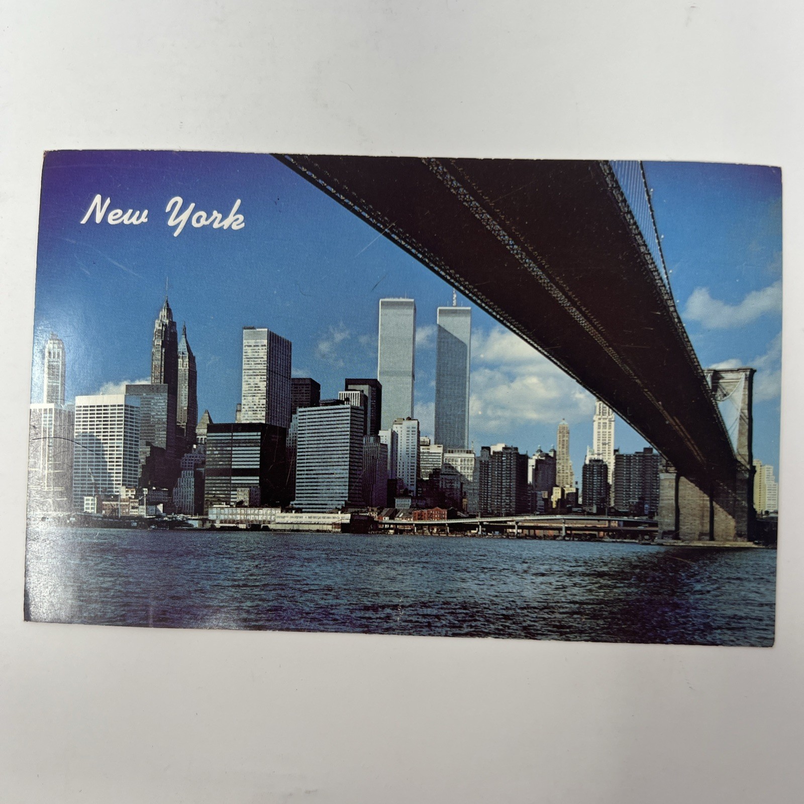 Vintage 1979 Postcard New York City NYC Skyline World Trade Center Scheller Co
