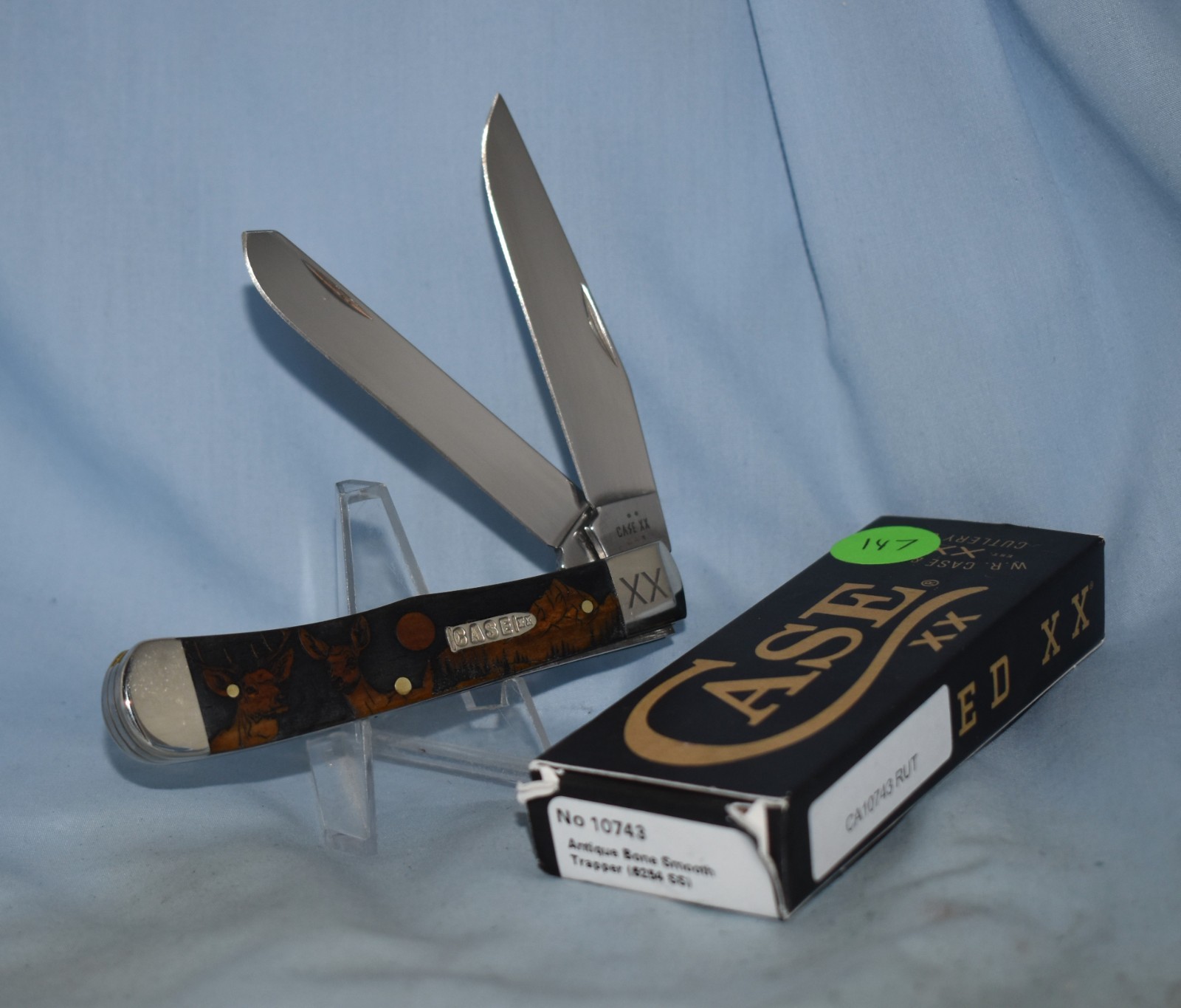 RARE CASE XX ANTIQUE BONE LARGE TRAPPER KNIFE 6254 5 DOT 2025 \
