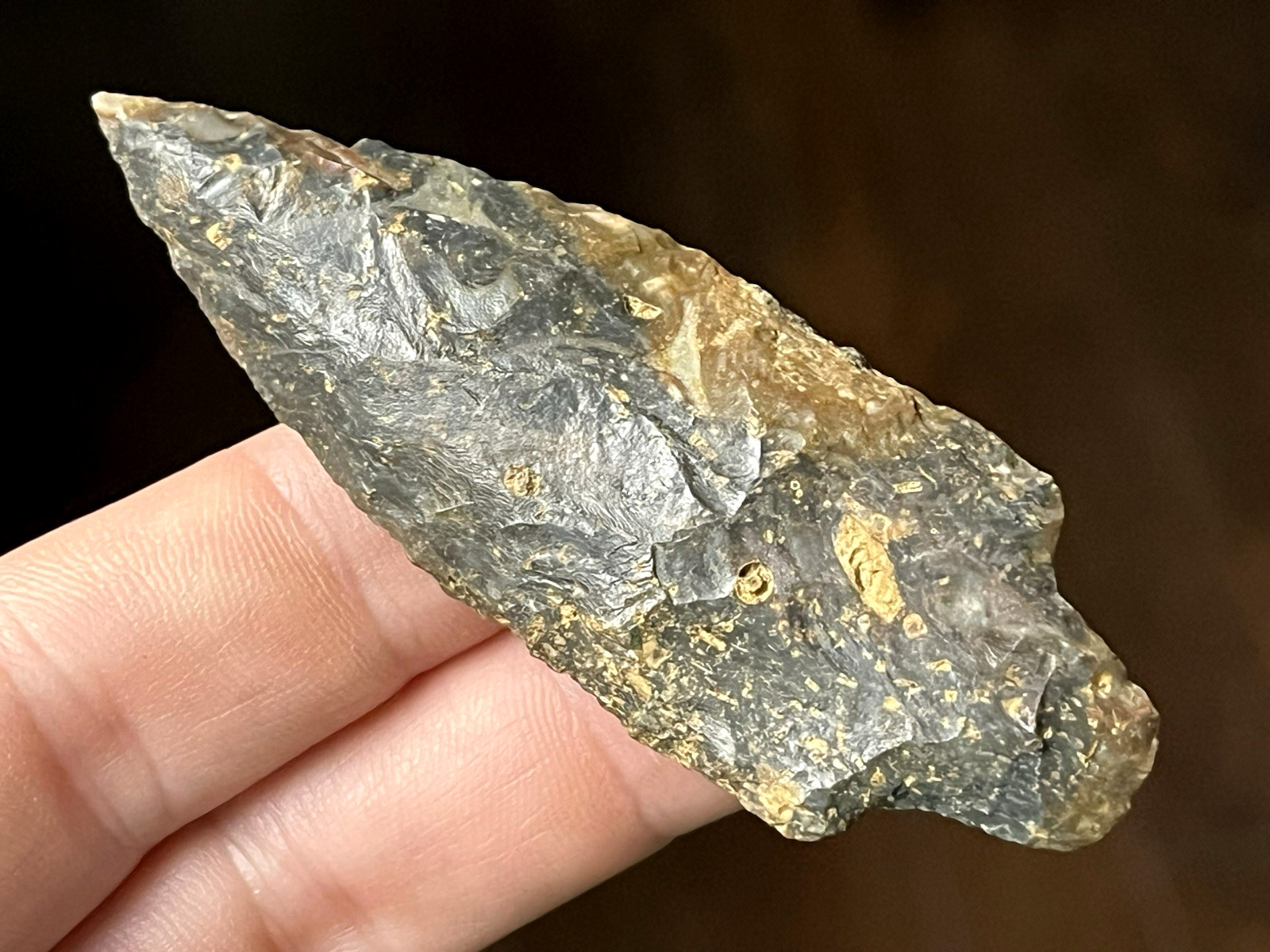 EXCEPTIONAL ALABAMA LITTLE BEAR CREEK POINT ARROWHEAD AUTHENTIC ARTIFACT GA