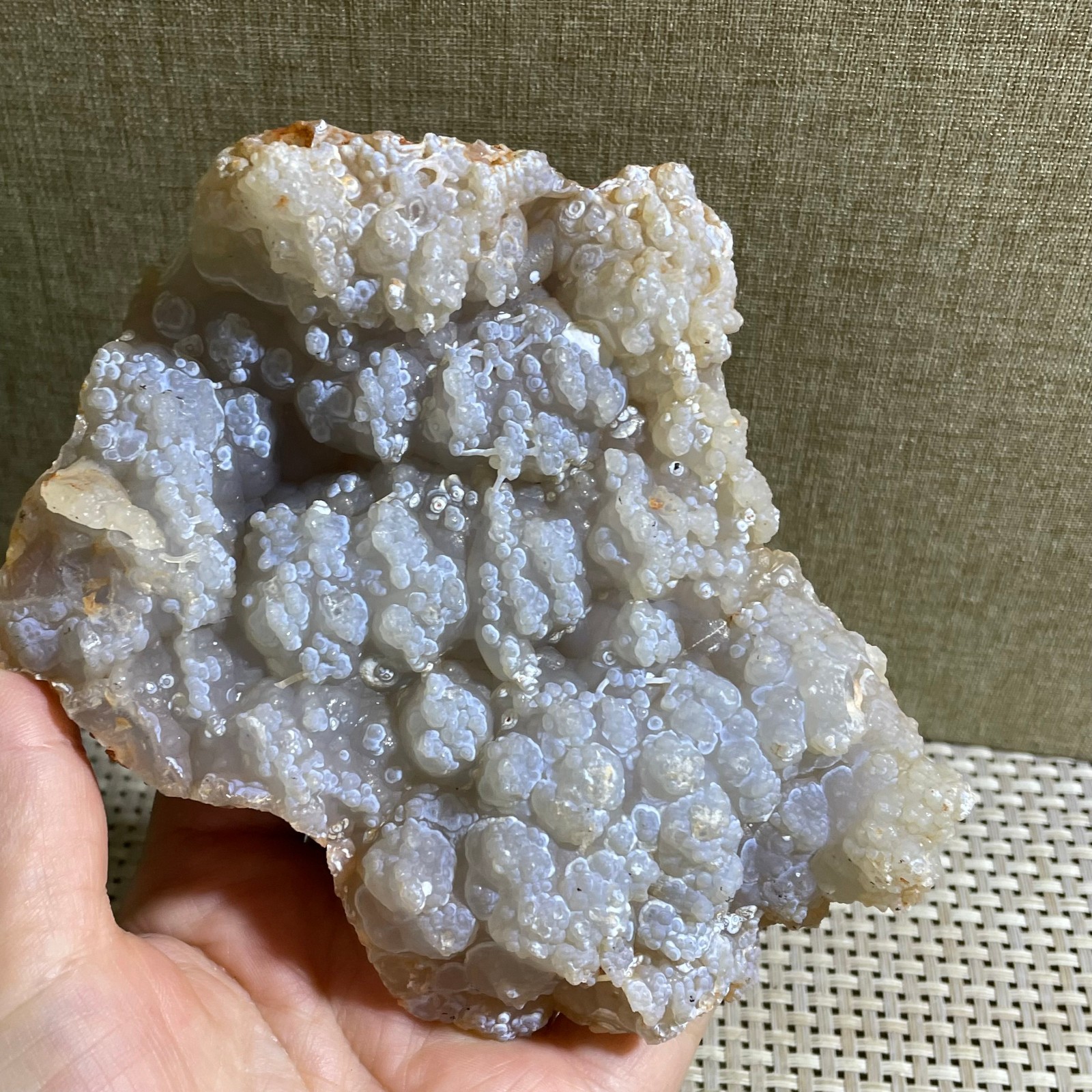 420g Bonsai Suiseki-l Gobi Agate Eyes Stone-Rare Stunning Viewing