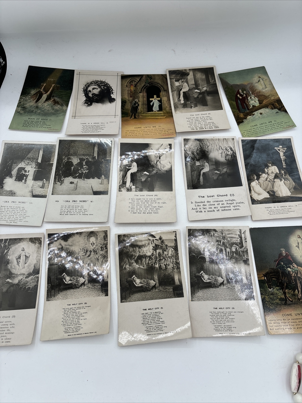 Antique Religious Postcards Bamforth England Unused Undivided Backs