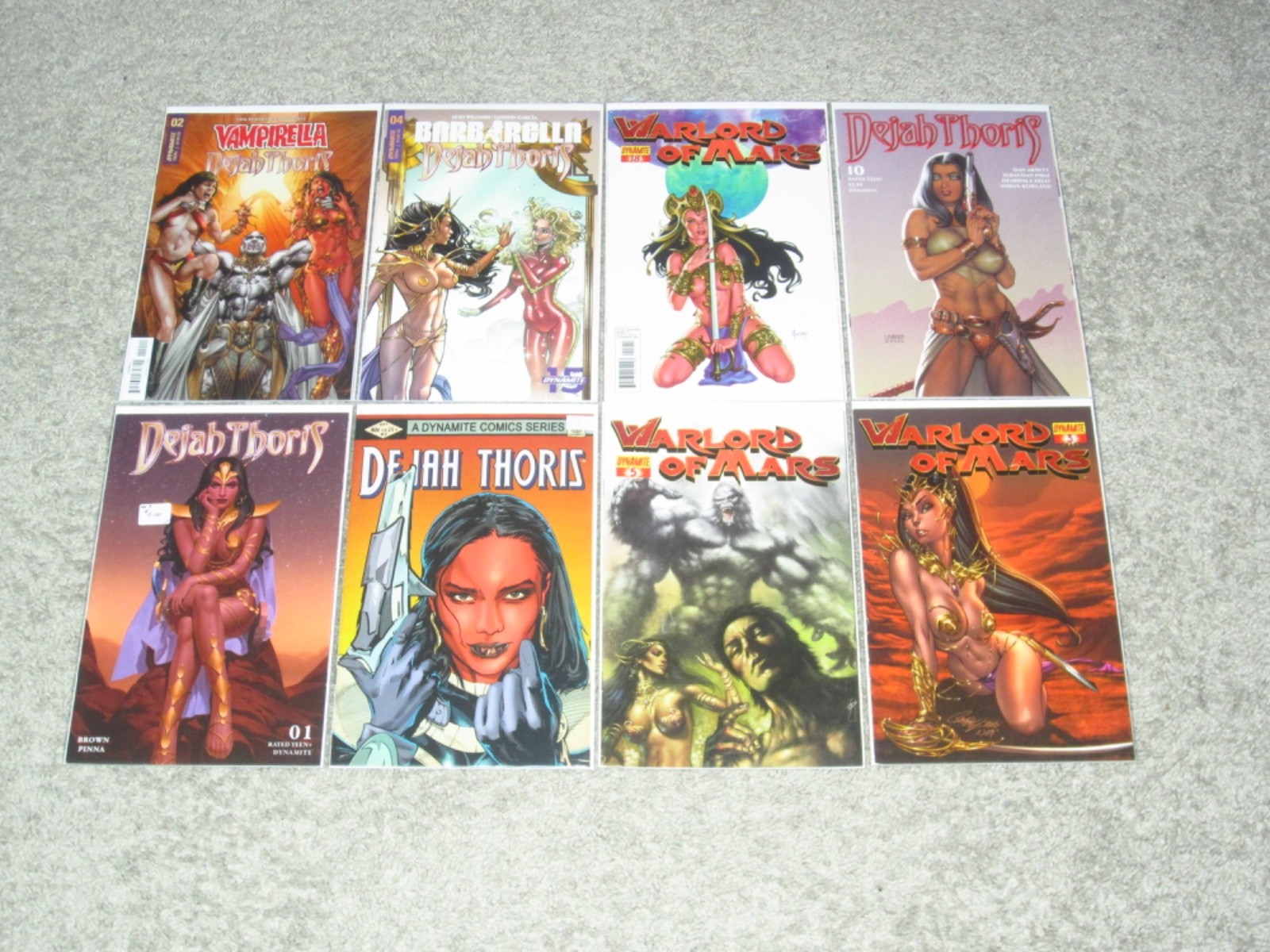HUGE LOT OF 40 DEJAH THORIS/JOHN CARTER WARLORD OF MARS COMICS F/VF AVG DYNAMITE