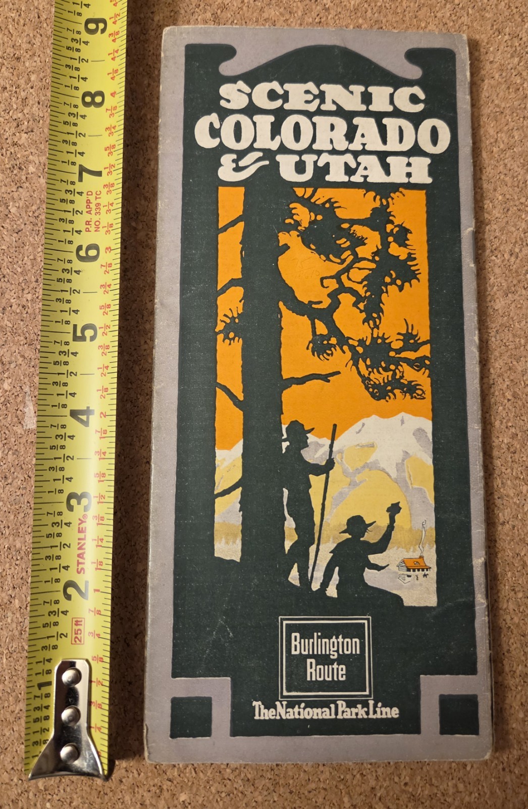 1923 Burlington Train Route Railroad Scenic Colorado and Utah Brochure Booklet 