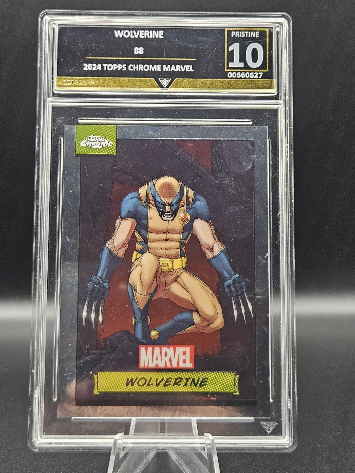 WOLVERINE 2024 Topps Chrome Marvel #88 GetGraded 10