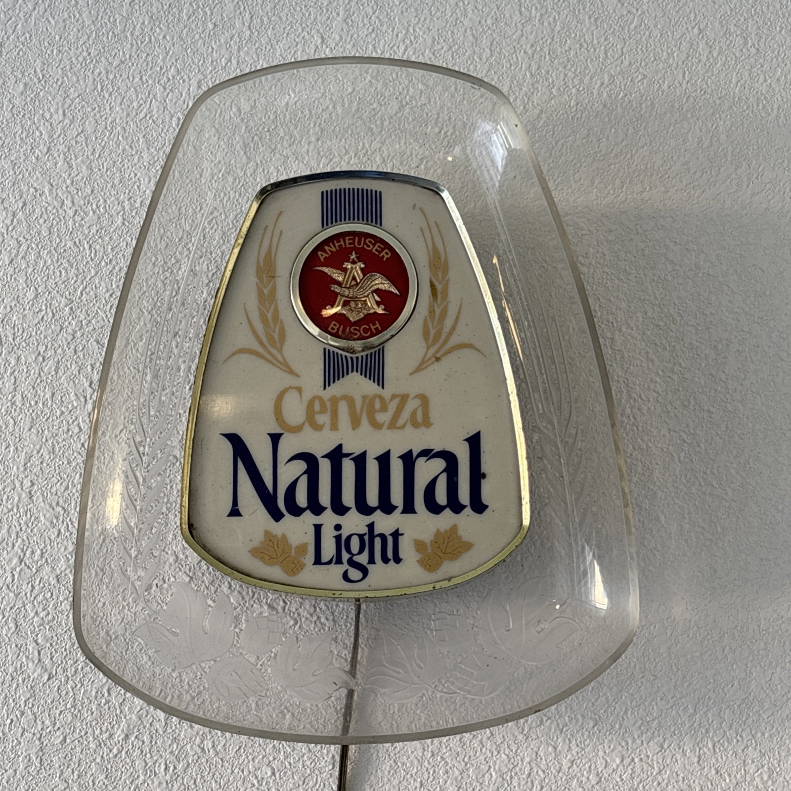 Vintage 1980\'s NATURAL LIGHT Beer Sign Anheuser-Busch NATTY LIGHT Bar Recroom