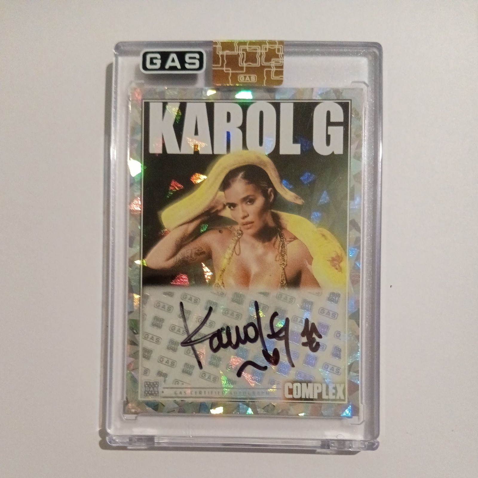 Karol G GAS Card Autograph rare collectable