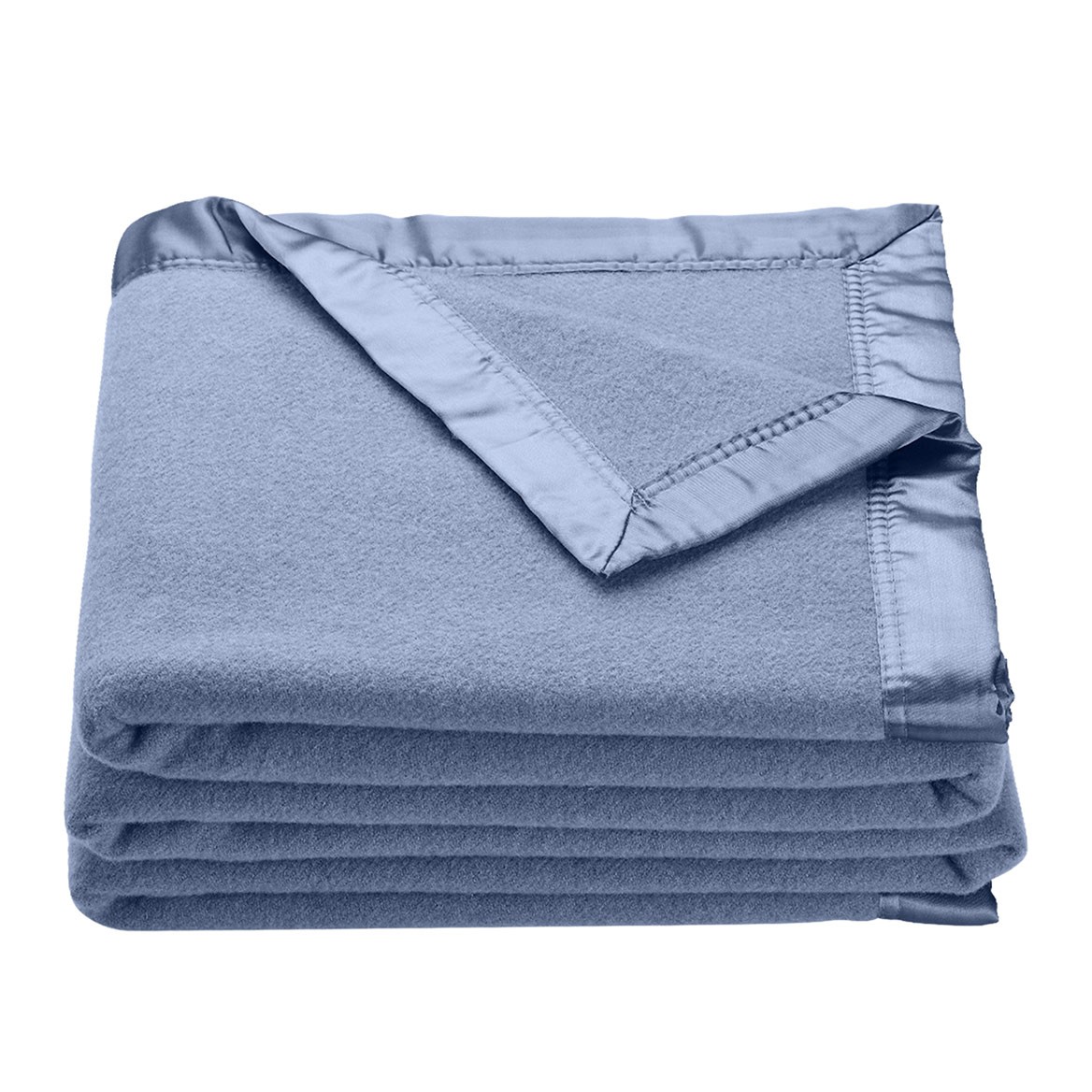 OakRidge Heirloom Australian Wool Blanket Blue, Dark Denim