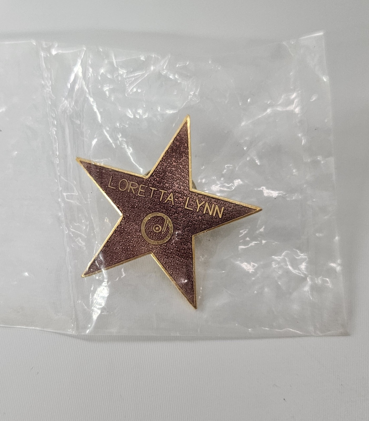 NEW Loretta Lynn Star Lapel Pin Hollywood Walk Of Fame Country Music Collectible