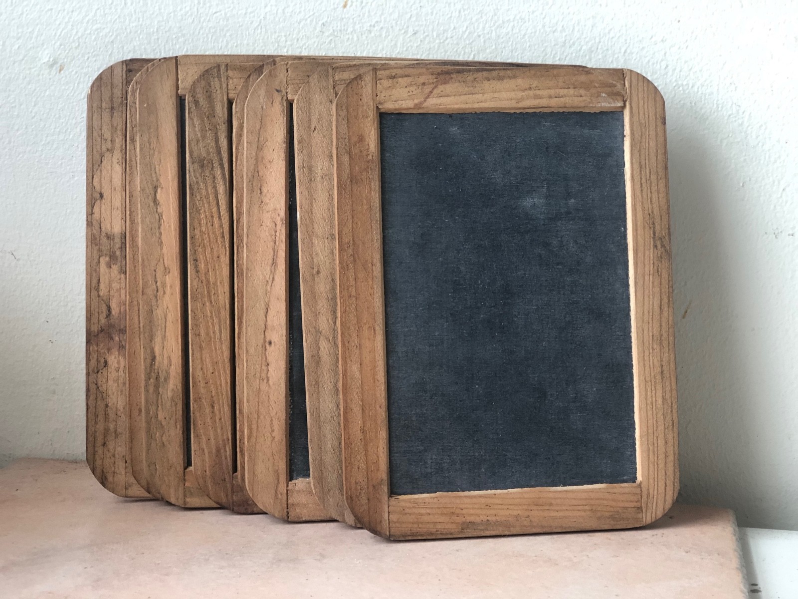 Vintage or Antique Schoolhouse Slate Chalkboard / School Chalk Board - Lot of 8