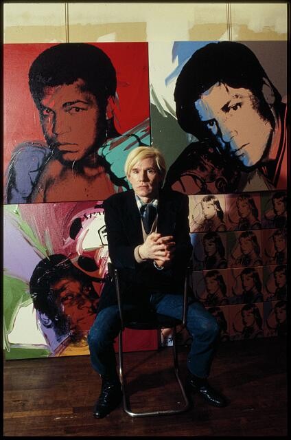 Photo:Andy Warhol Pop Art Portrait with Celebrity Portraits 1970s