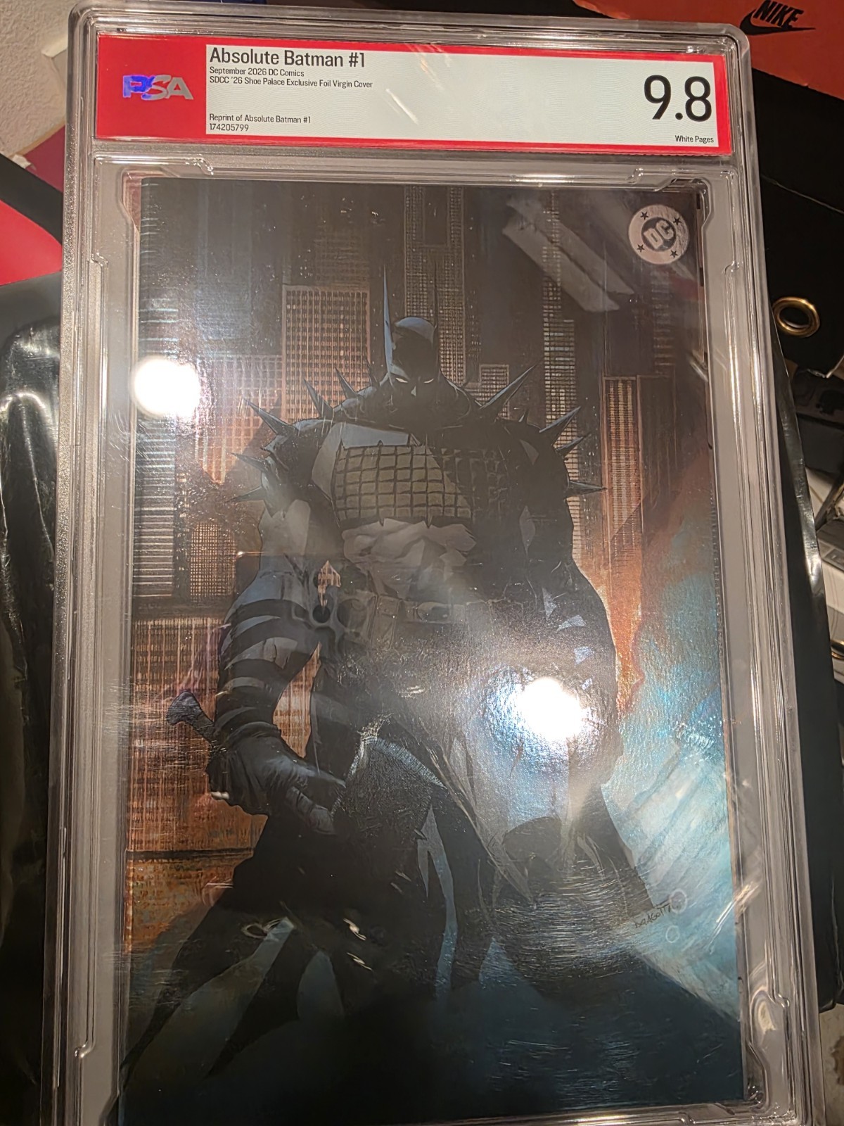 9.8 PSA ABSOLUTE BATMAN 1 SHOE PALACE FOIL VARIANT SDCC 2026 exclusive cgc nycc