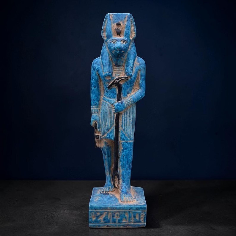 RARE ANCIENT EGYPTIAN ANTIQUITIES Egyptian Statue Anubis Statue Jackal Egypt BC