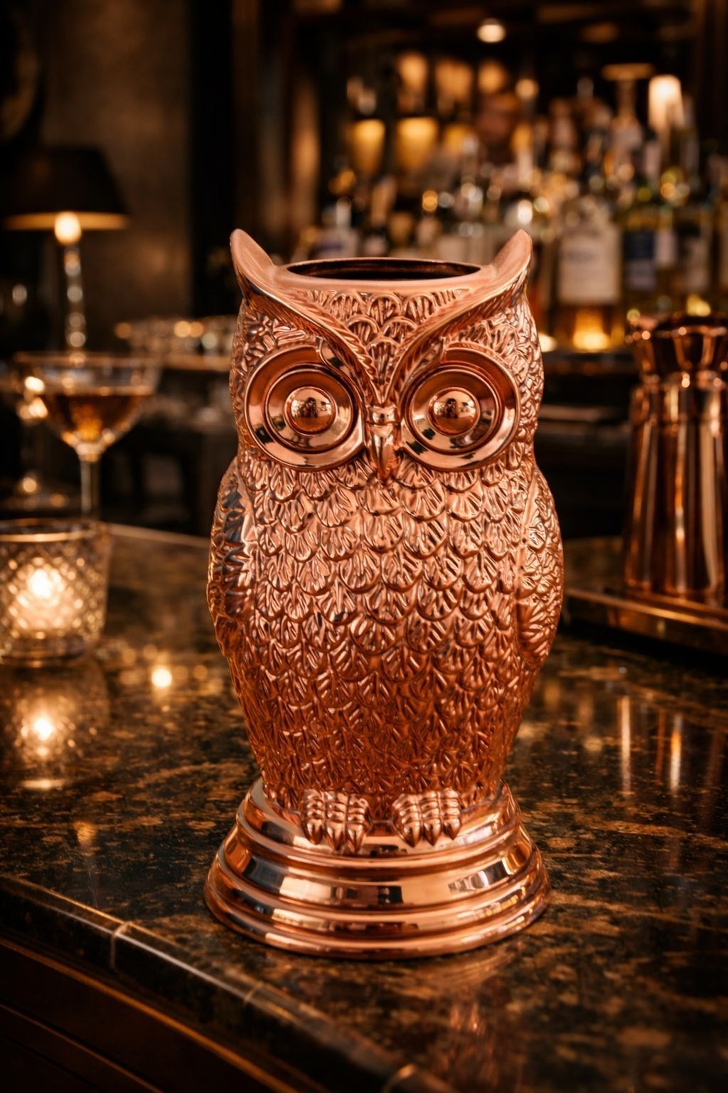 Absolut Elyx Copper Owl Cup/Mug - NEW