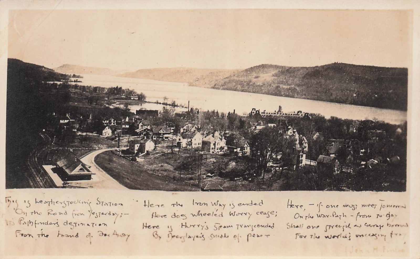 RPPC Cooperstown New York Train Railroad Depot Station Photo Postcard H50