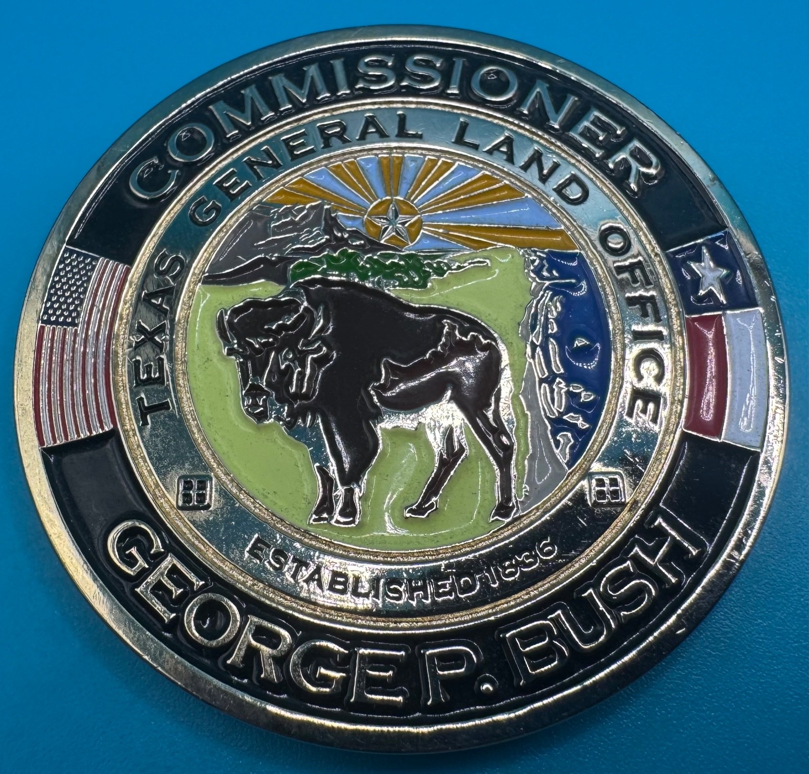 Commissioner George P. Bush Texas General Land Office Veterans Challenge Coin