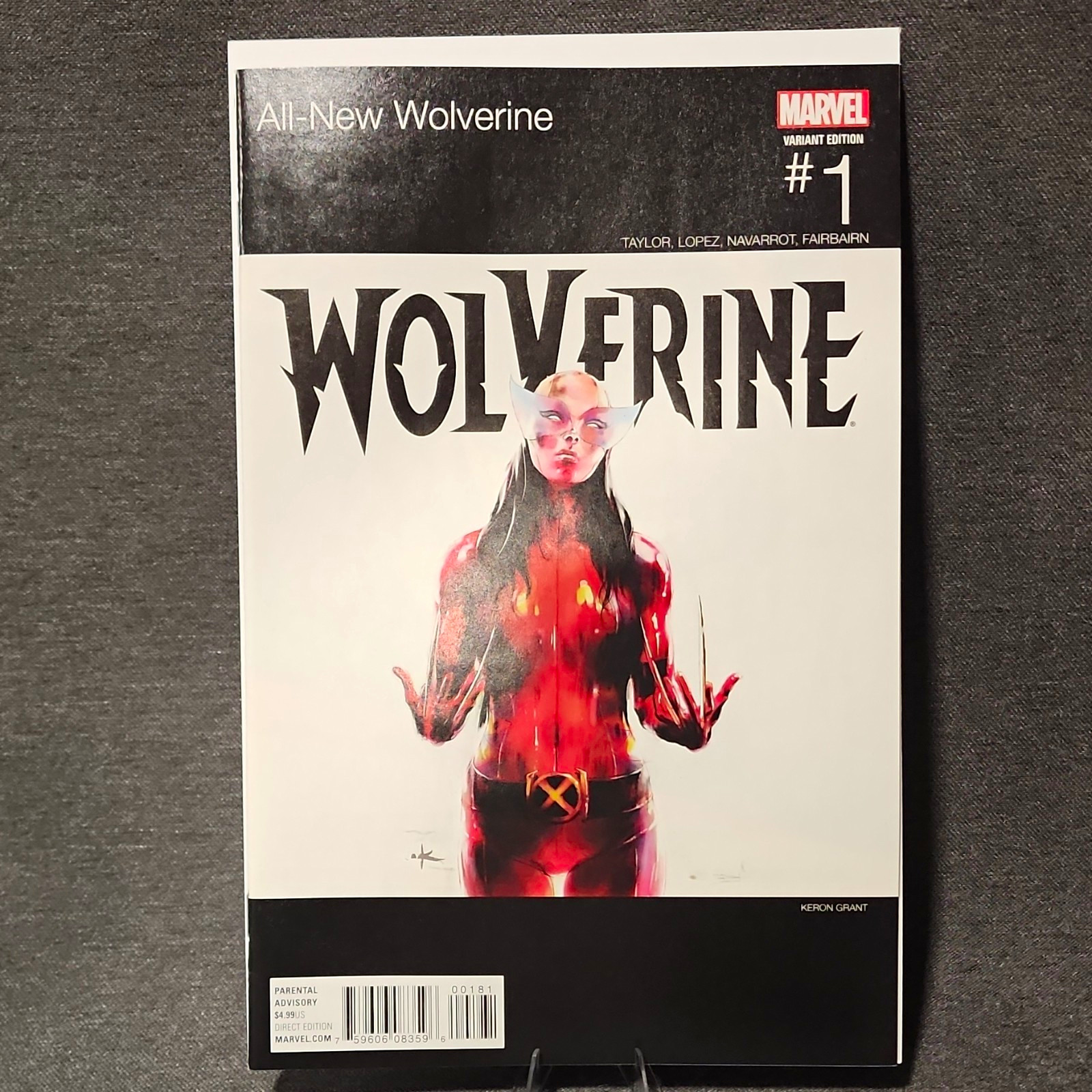 Marvel All-New Wolverine #1 (2015) Hip Hop Variant Cover Keron Grant Artist