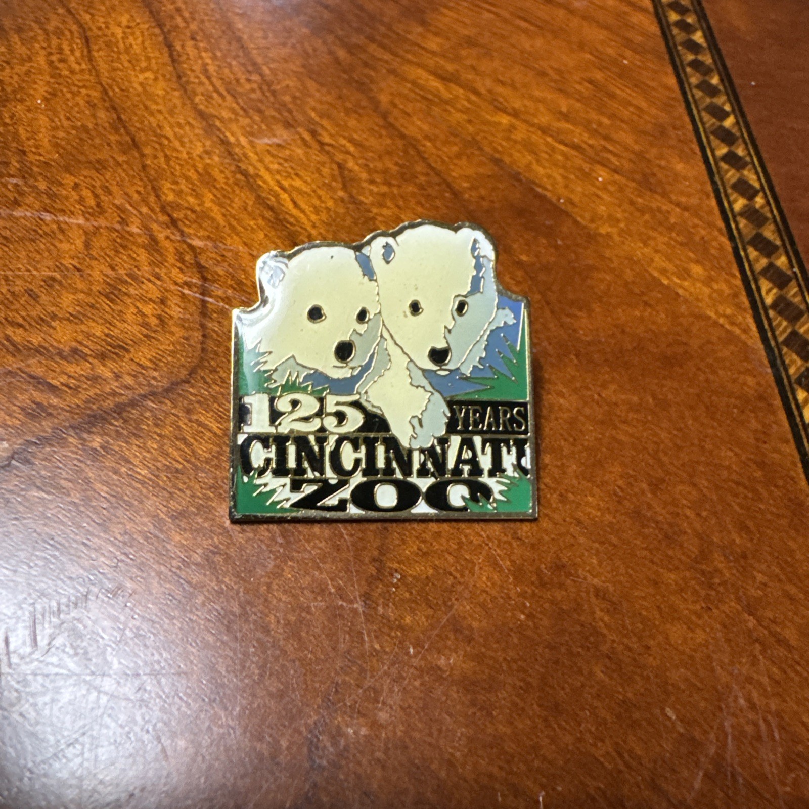 Cincinnati Zoo 125th Anniversary Koala Pin Collectible Gold Tone Enamel