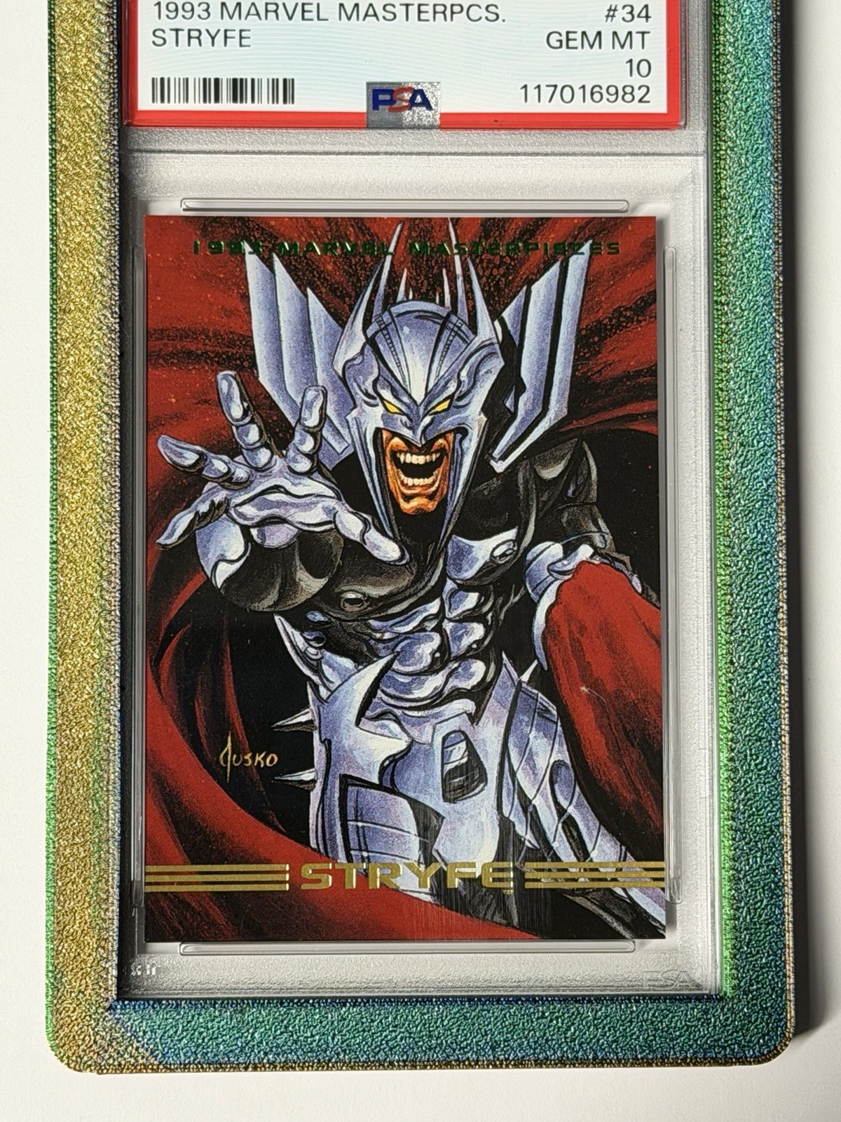 1993 Marvel Masterpieces SkyBox #34 Stryfe PSA 10 GEM MINT