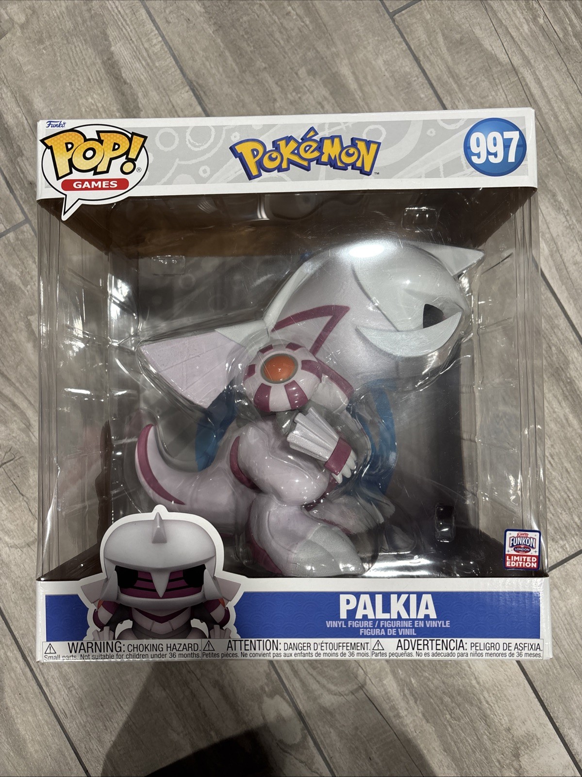 FUNKO POP PALKIA POKEMON JUMBO #997 FUNKON LONDON 2024 LIMITED EDITION