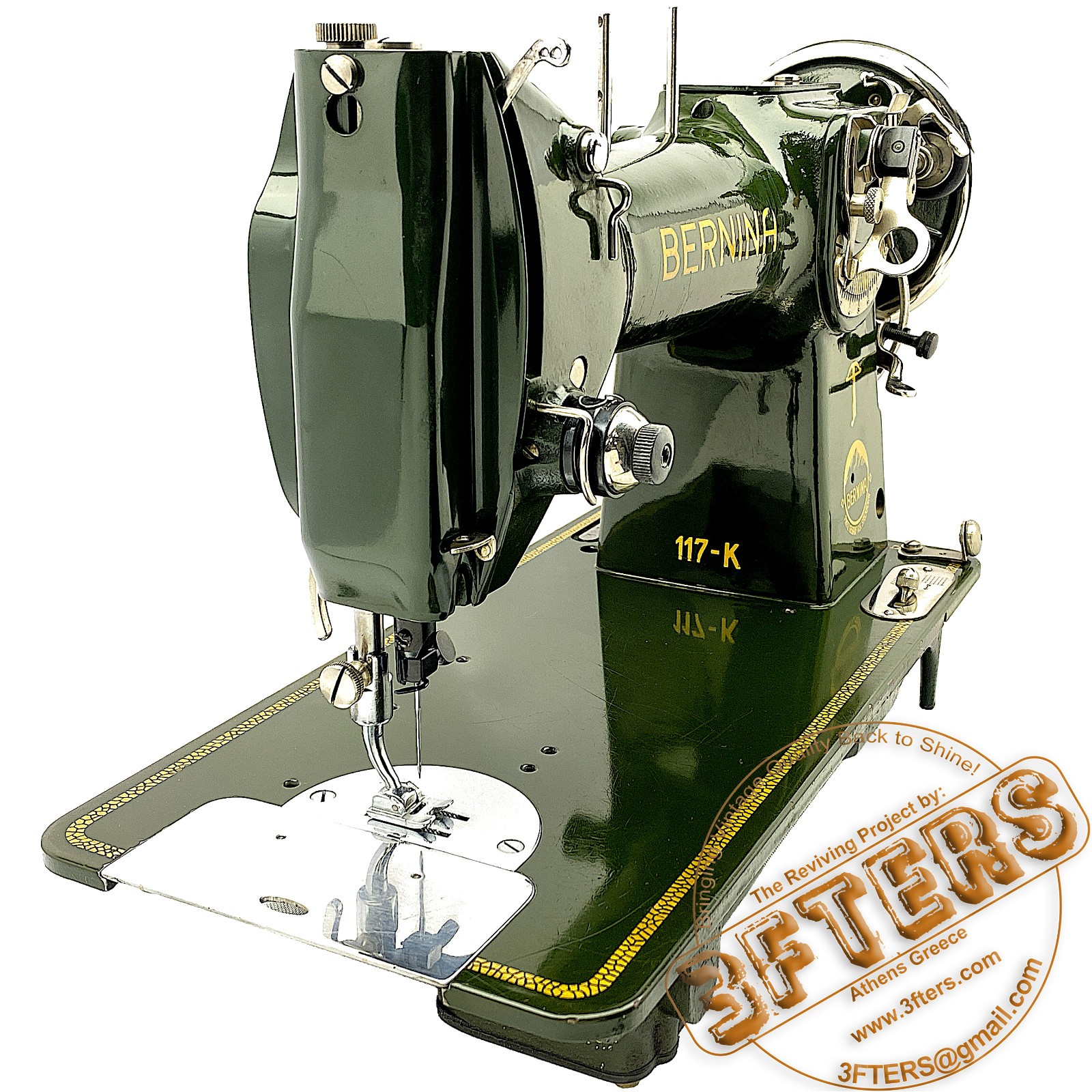 VTG BERNINA KL 117K ZigZag Sewing Machine Restored & Serviced by 3FTERS