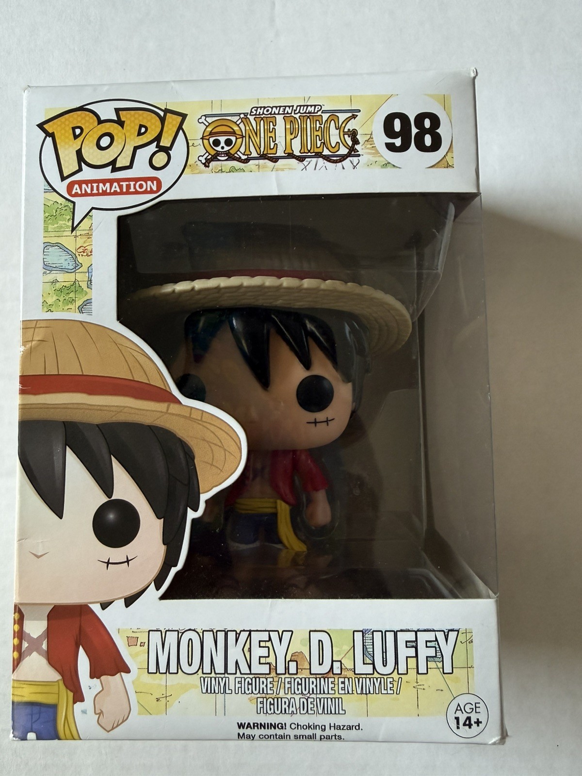 Funko Pop One Piece 98 Monkey. D. Luffy Glossy Hair 2016 Release NIB RARE VHTF