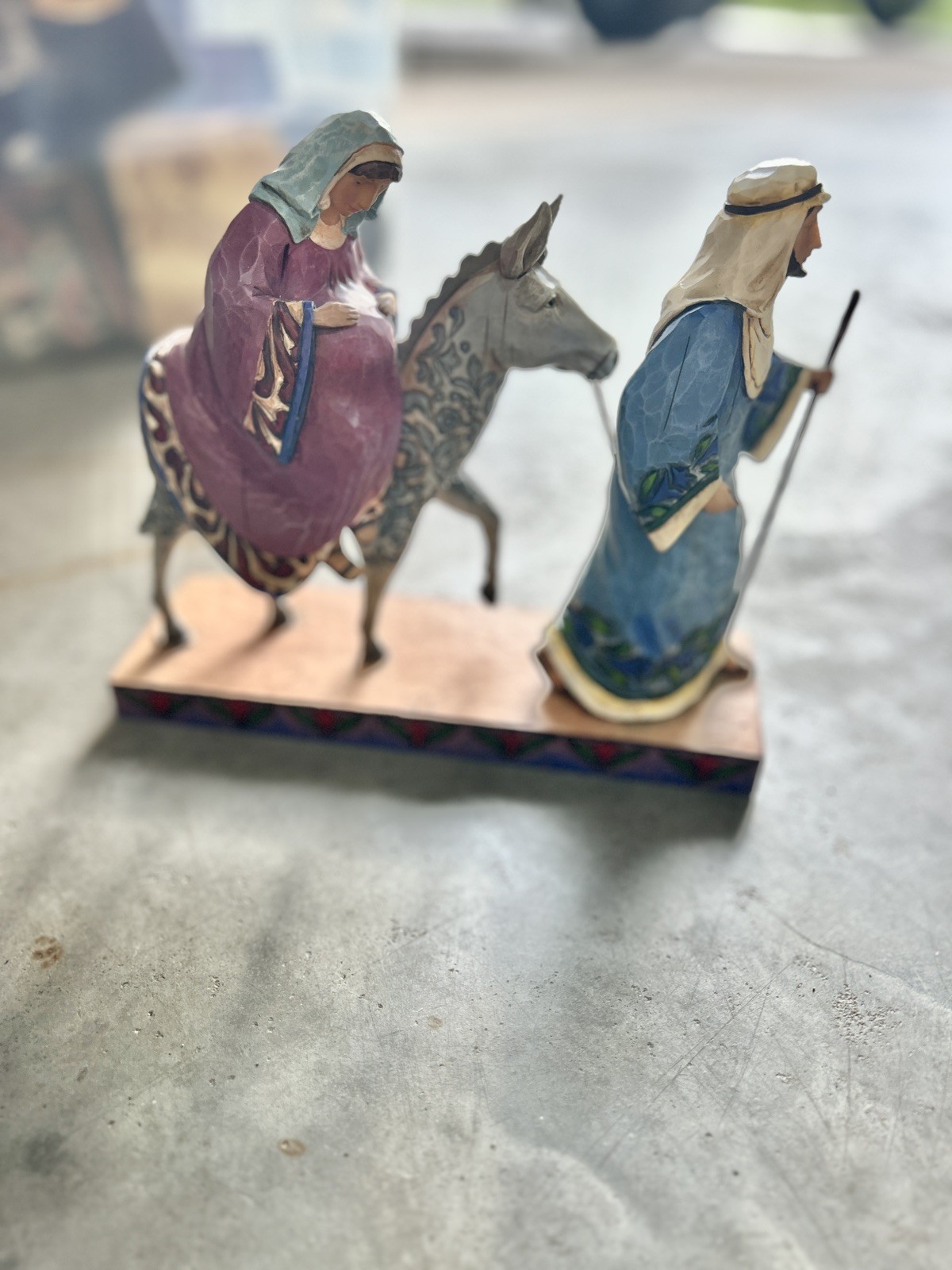 Jim Shore 4007981 The Journey That Changed The World  Mary Joseph Donkey. 