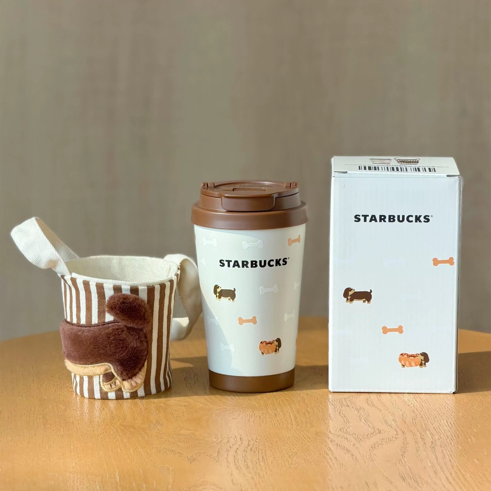 New 2026 China Starbucks Cute Pet Paw Series 13oz SS Tumbler Cup With Sleeve