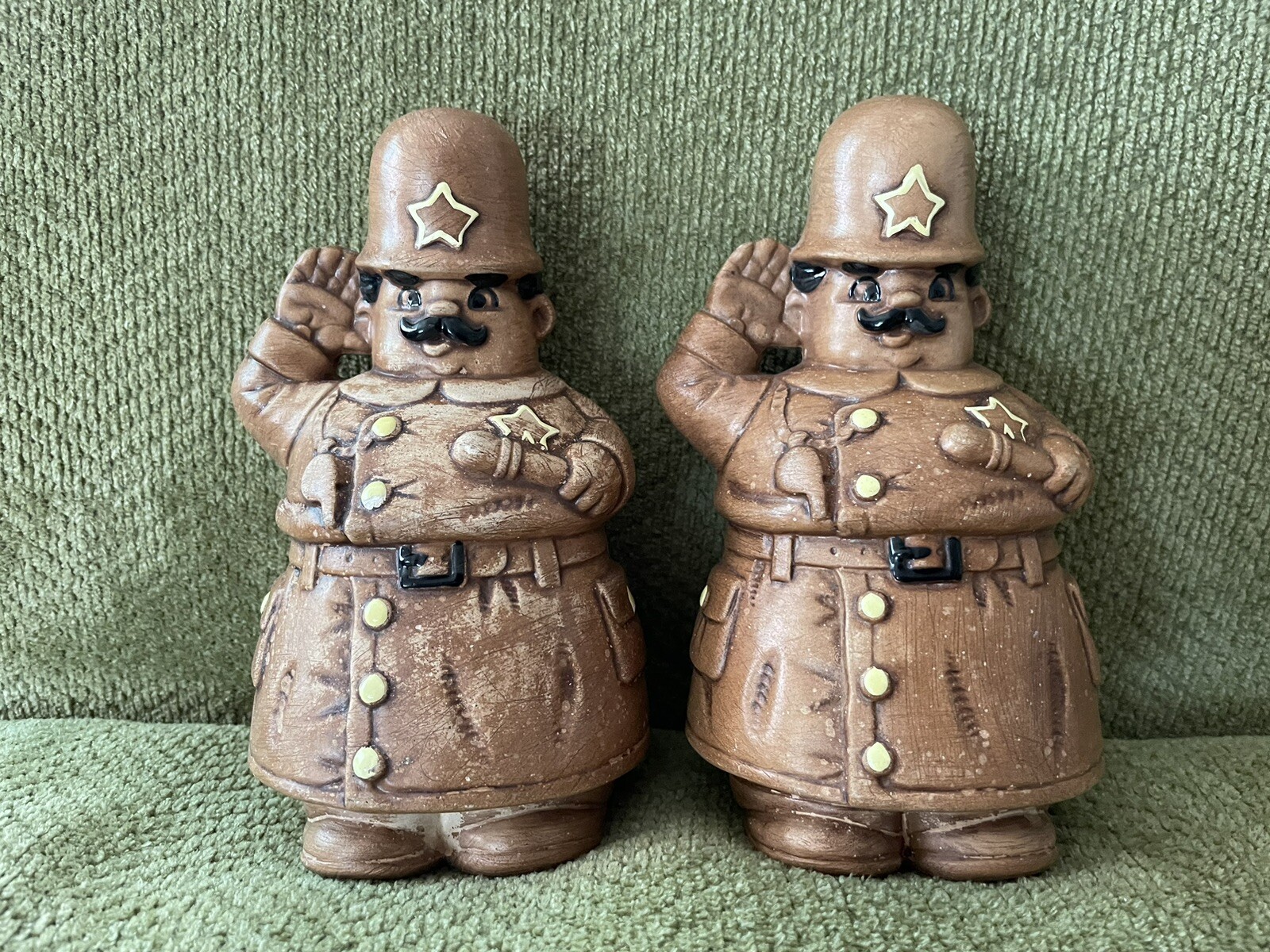 Winton Old Time Constables Salt & Pepper Shaker Set  - Used