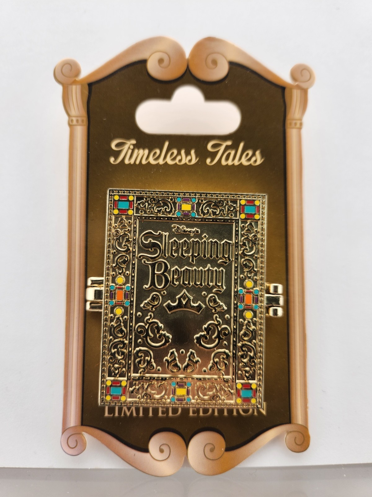 Disney Timeless Tales Sleeping Beauty Hinged Book LE Pin Maleficent and Aurora