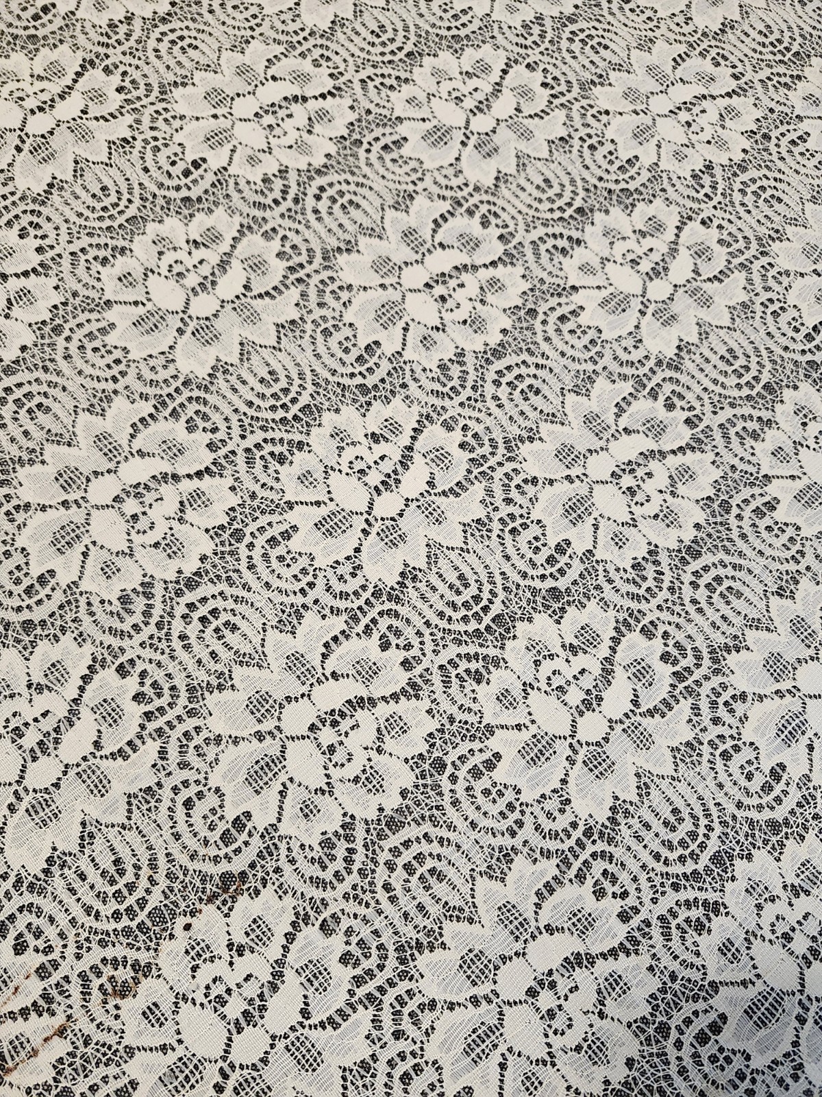 Vintage Set JcPenny Lace Curtain Panels Ivory Off-White HUGE 84\