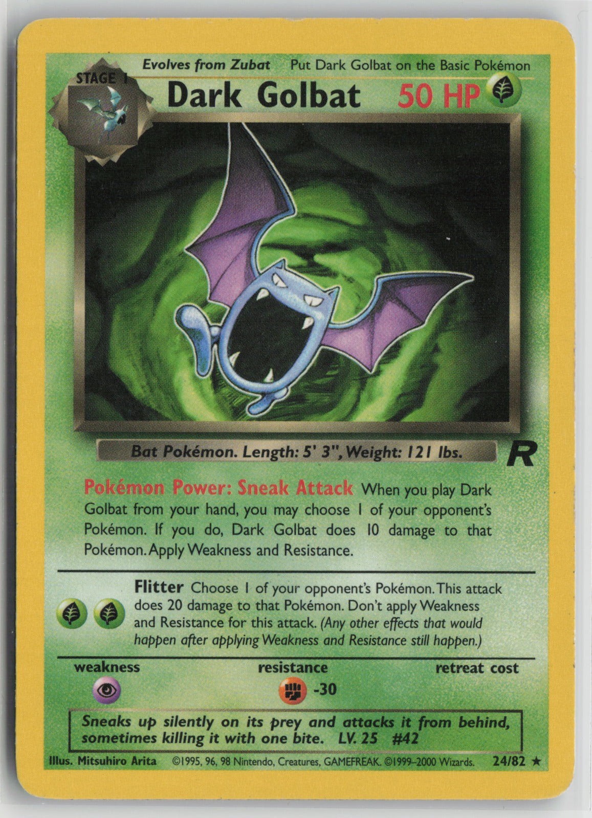 Dark Golbat (24) Rare Unlimited TR 24/82 LP