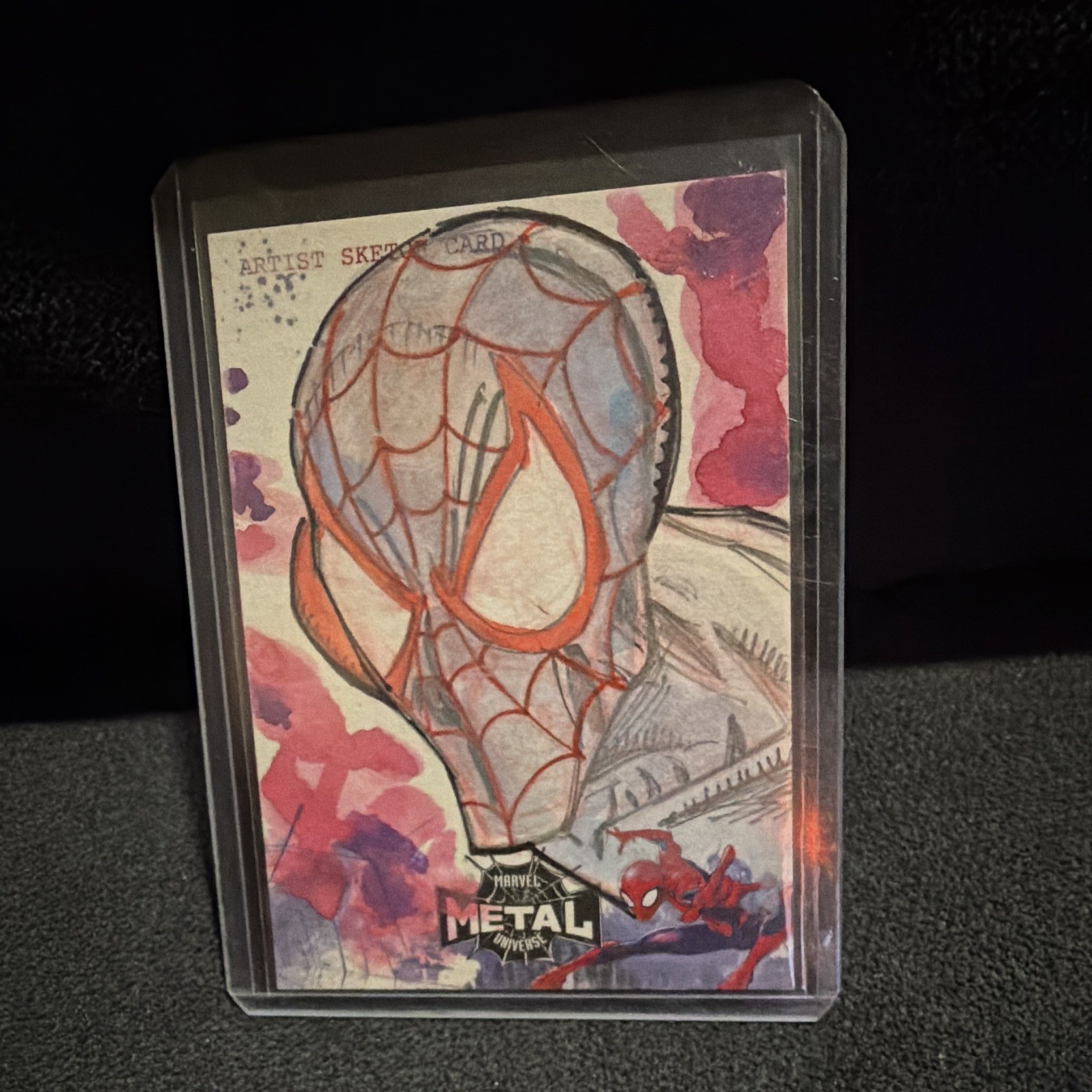 2021 Upper Deck Marvel Metal Universe Spider-Man 1/1 Sketch Auto
